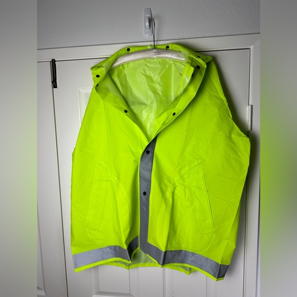 SET Pant & Jacket Safety Waterproof Black VEA 700 Pant M Neese Lime Coat 2XL NWT - Picture 3 of 7